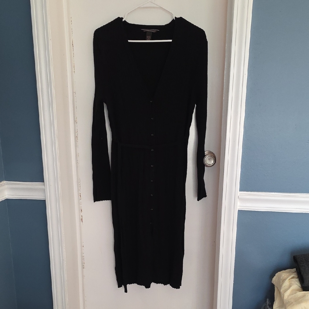 Victoria's Secret Black Long Sleeve Dress